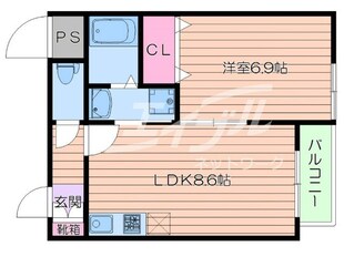 プレアデス千里山田の物件間取画像